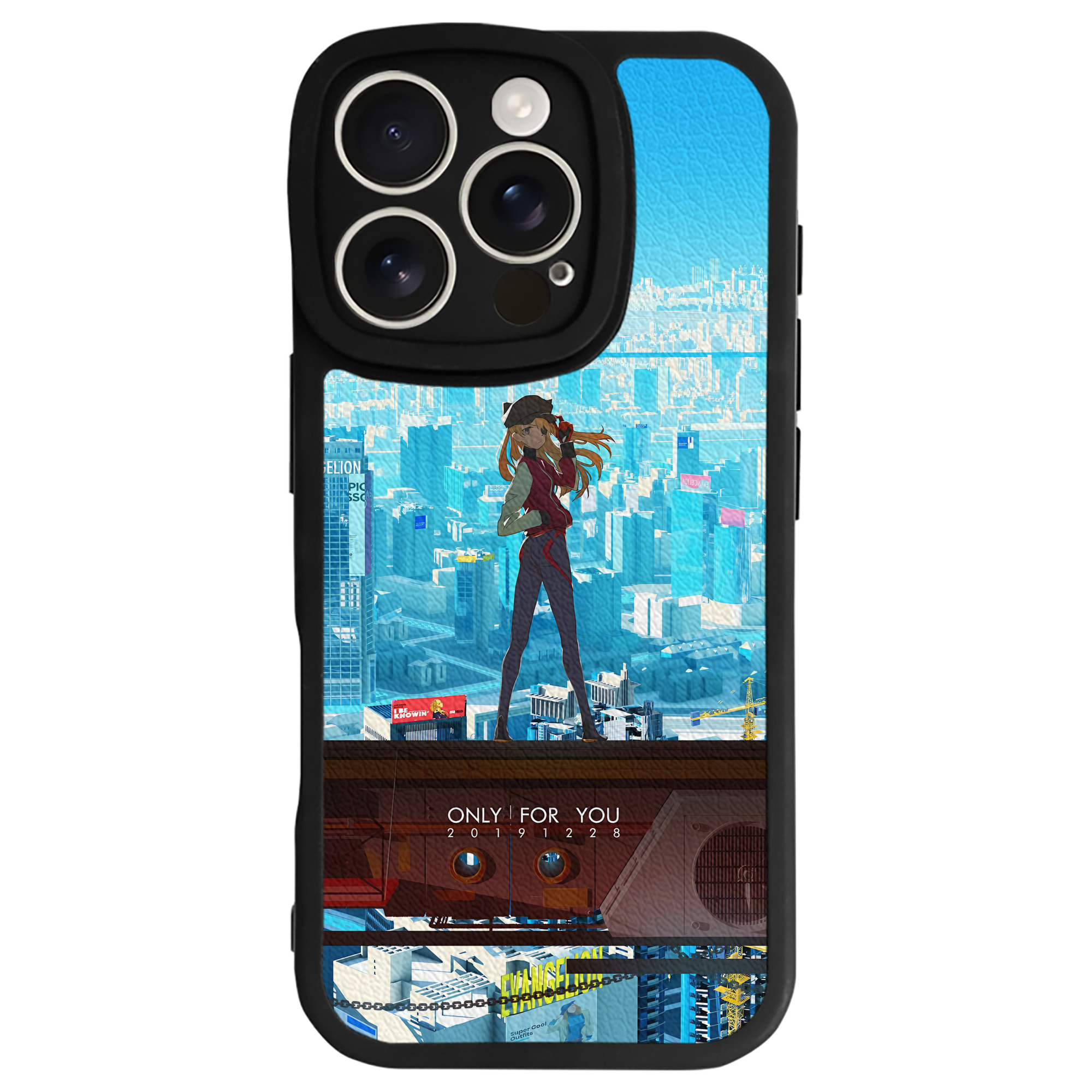 （画像用） EVA 新世紀エヴァンゲリオン 【iPhone 16シリーズ対応】シリコンスマホケース（レザー調） 材質：シリコン